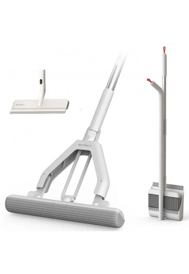 کیت نظافت چند منظوره جارو و زمین شوی و شیشه شور درما مدل QJ100 شیائومی - Xiaomi Deerma QJ100 Multifunctional Cleaning Broom Household Set Cleaning Kit